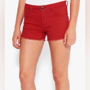 bebe Red Jean Shorts size 29